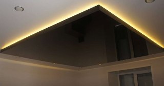 Натяжной потолок с подсветкой Советская Гавань, цена от 2146 руб.